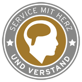 hohe Servicequalität Siegel: Service mit Herz und Verstand